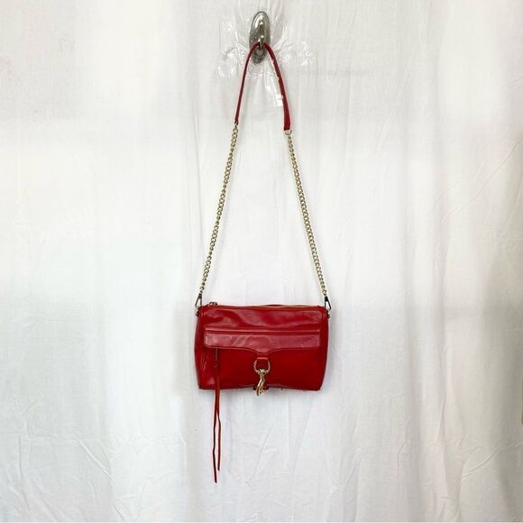 Rebecca Minkoff full size MAC red pebbled leather crossbody bag - Picture 11 of 16